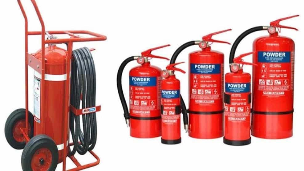 Export of fire extinguishers