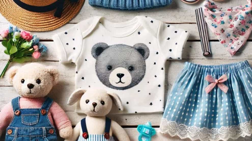 All kinds of baby clothes