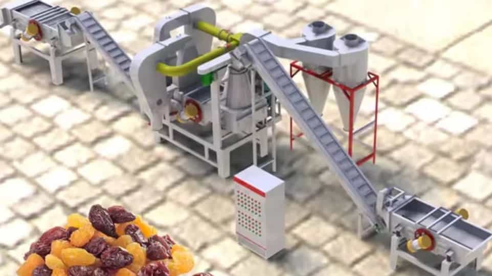 Pars lathe in Kashmir, the function of tailing machine and raisin lines