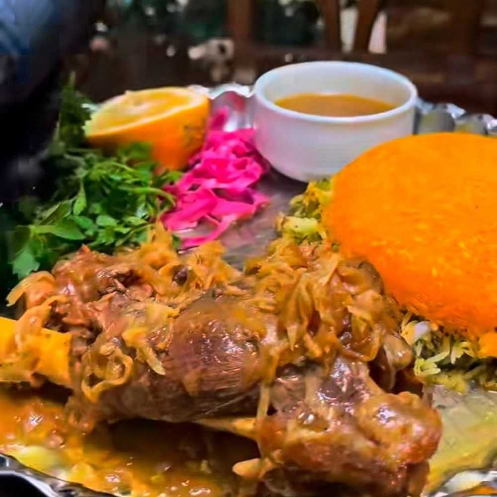 Beans with mutton muscle