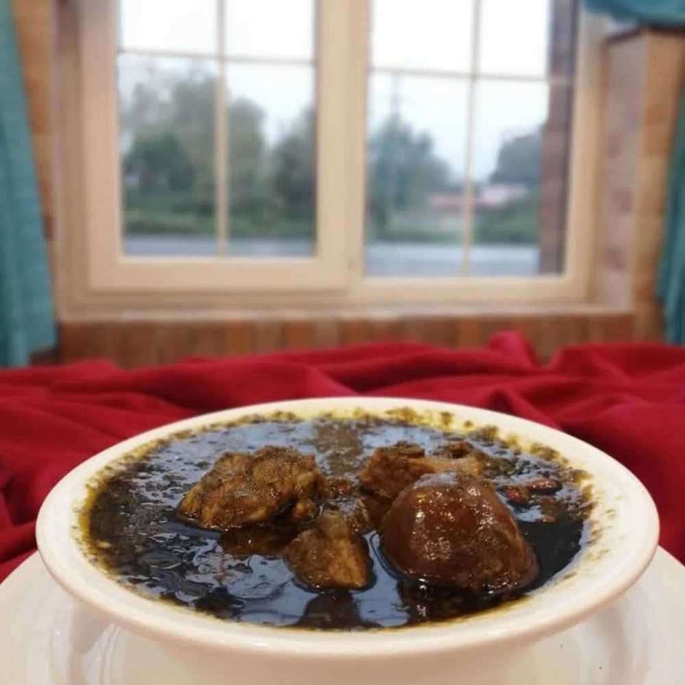 Black vegetable stew