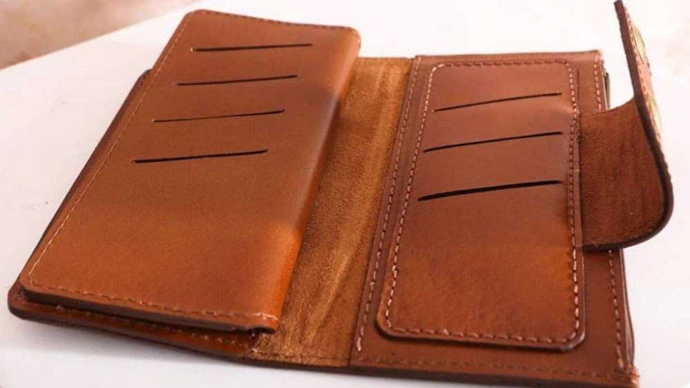 کیف پول اسپرت چرم دست دوز