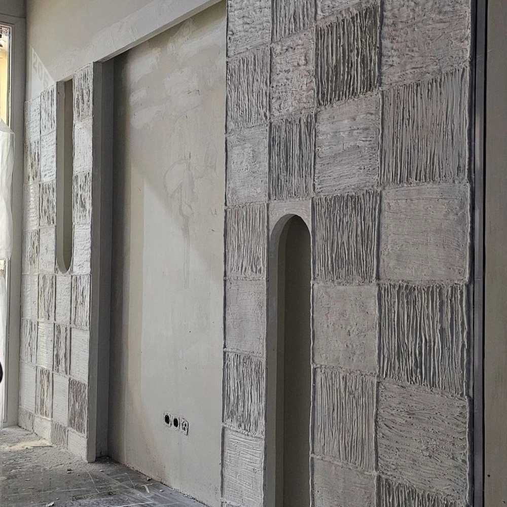 ترکیب گچبری مدرن و میکروسمنت