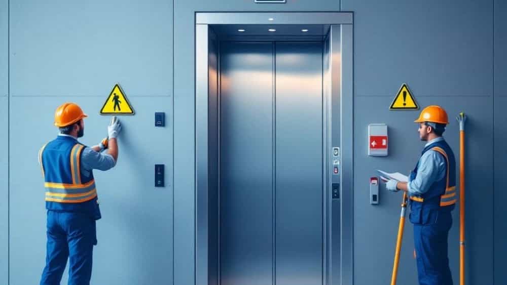 نصائح السلامة أثناء الخدمة وإصلاح المصاعد في مالارد