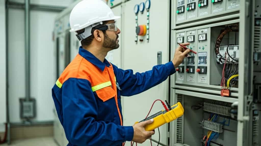 الخدمات المتخصصة للمهندس خالغي في مجال اختبار وتسليم المنشآت الكهربائية مشهاد