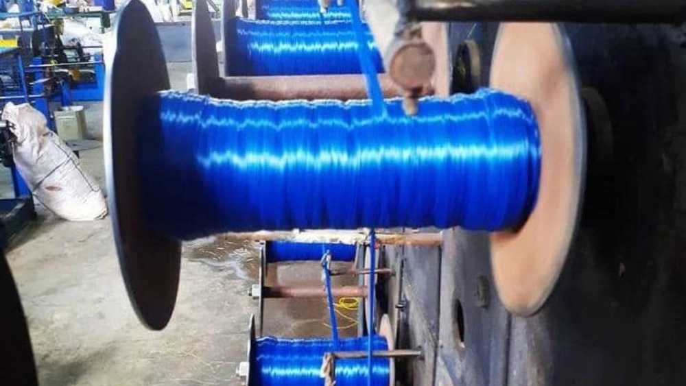Azar Sahand rope production, sale of colored plastic ropes in Bonab