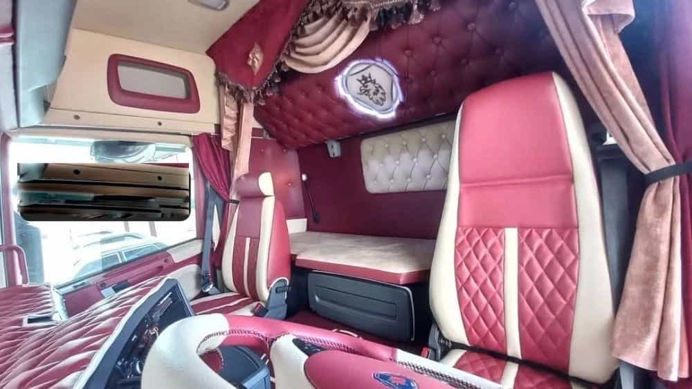 Sleeping truck upholstery