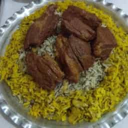 Bean rice with mutton