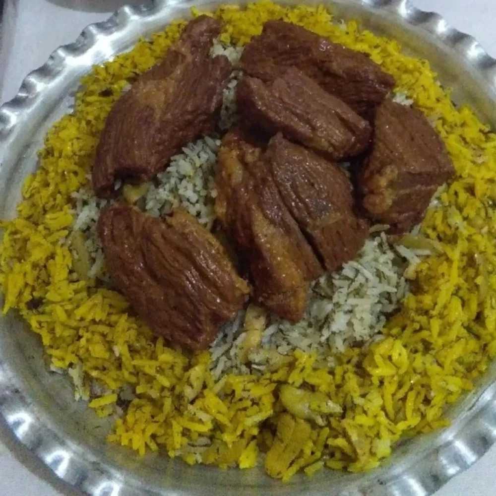 Bean rice with mutton