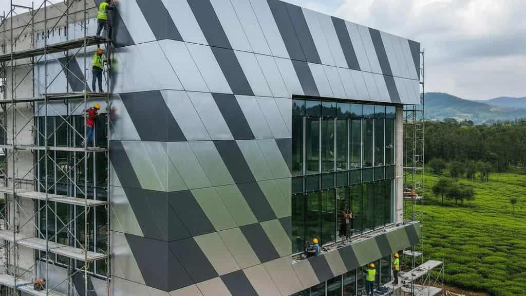 Fast and high quality composite facade in Gilan