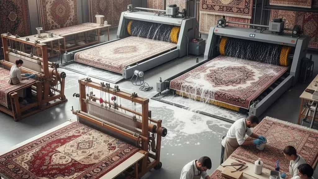 Handmade carpet and car rug in Bukan