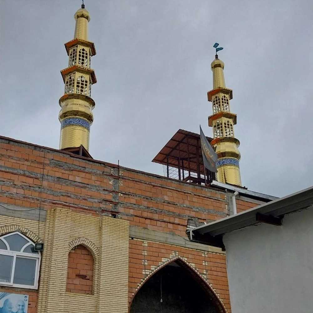 اجرا و ساخت گنبد فلزی گلدسته و شبستان