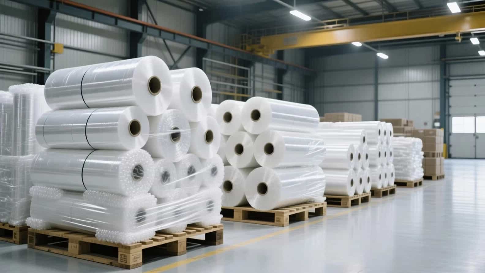 Professional packaging with industrial stretch film of Aram Noor Imamzadeh company