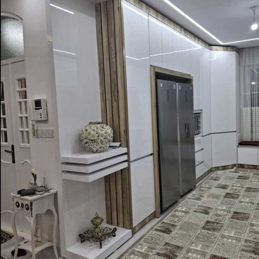 کابینت هایکلاس با ترکیب طرح چوب ام دی اف