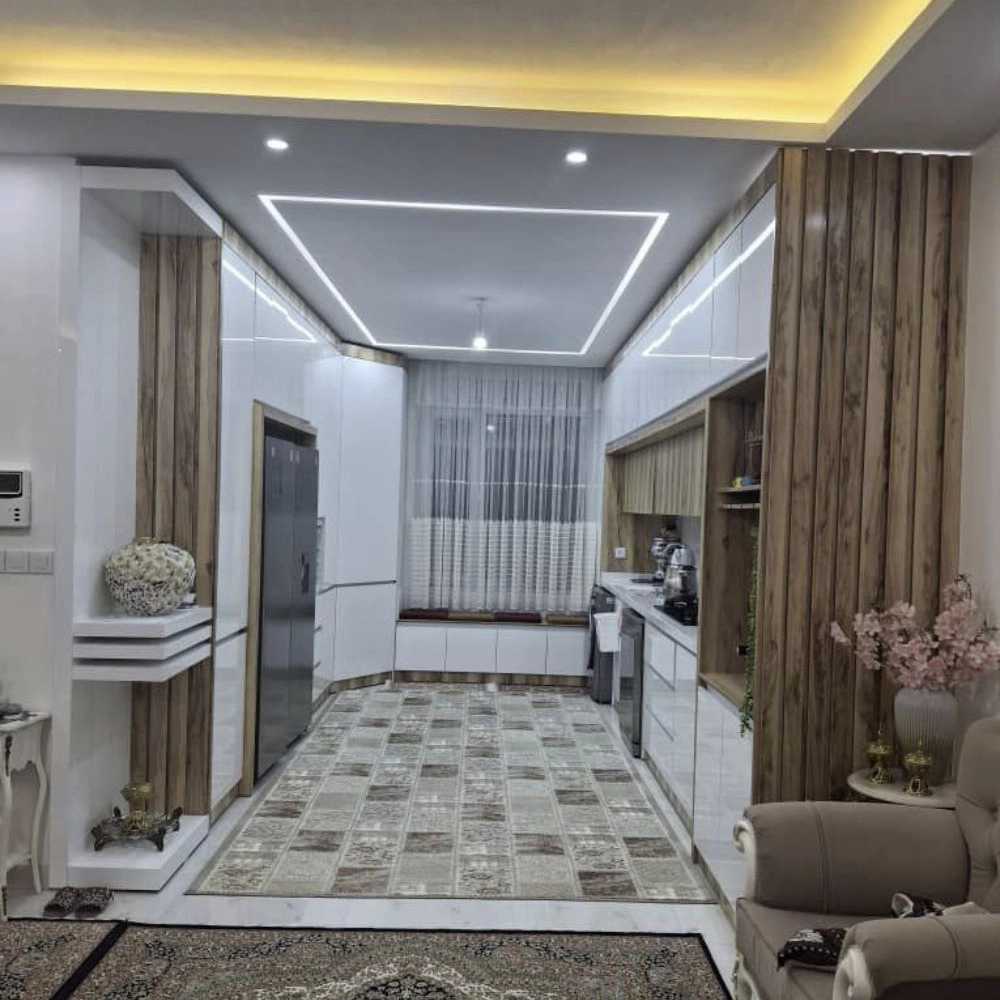 کابینت هایکلاس با ترکیب طرح چوب ام دی اف