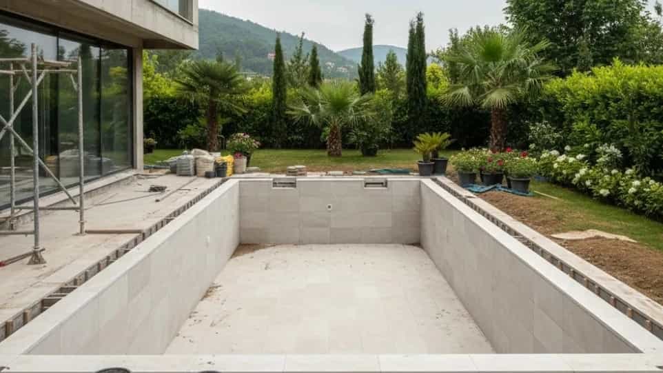Building a pool for a villa in Shaheswar with the best price