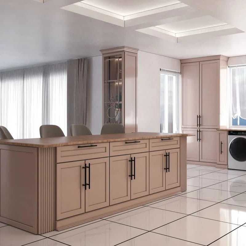 اجرای کابینت آشپزخانه وکیوم سوپر مات