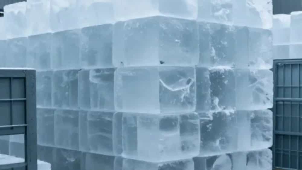 Sale of compressed ice in Rasht, immediate order and fast delivery from Hirkan Atash Iranian