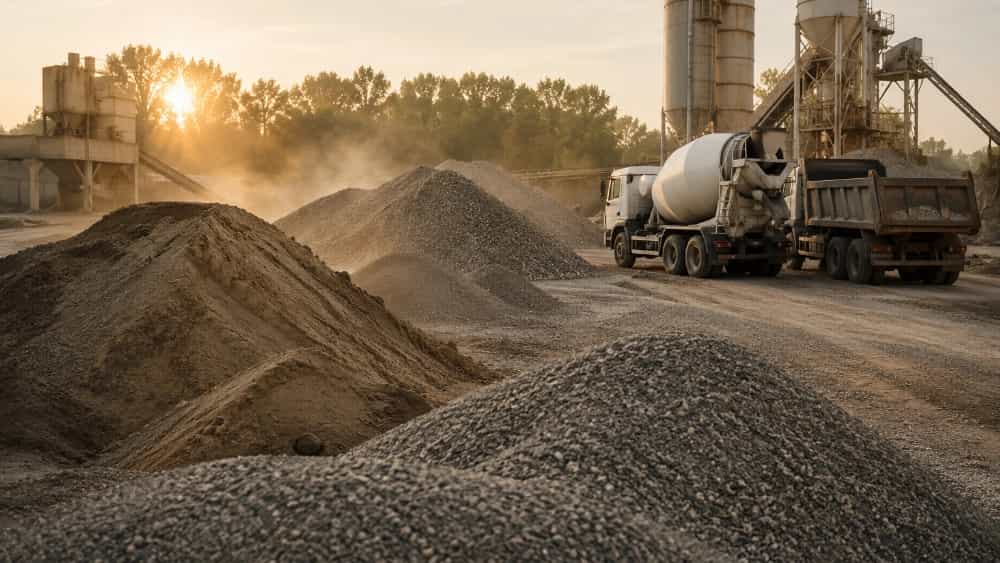 Sale of bulk sand for construction projects
