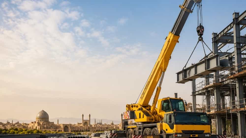 Afshari eagle crane rental price in Isfahan