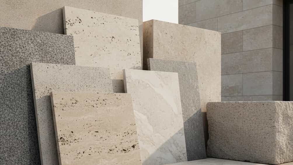 Construction stone from production to consumption of all types of polymer stone and scrap