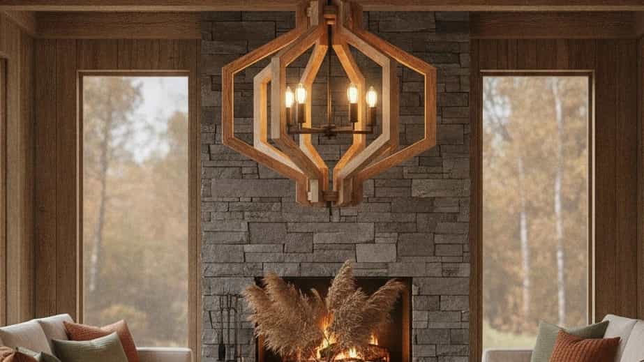 Direct purchase of Ariel wooden chandelier in Shiraz from the manufacturer
