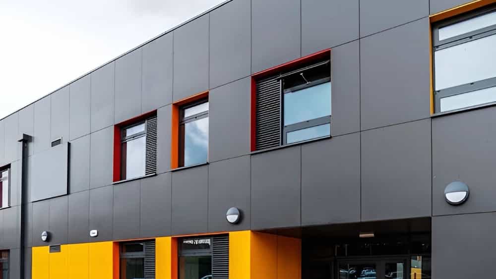 Amol'daki ofis binasının kompozit cephesinin uygulanması