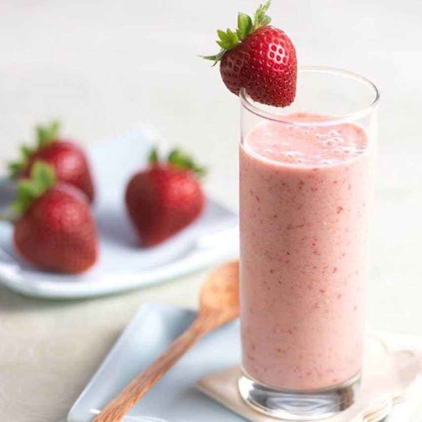 Çilekli milkshake