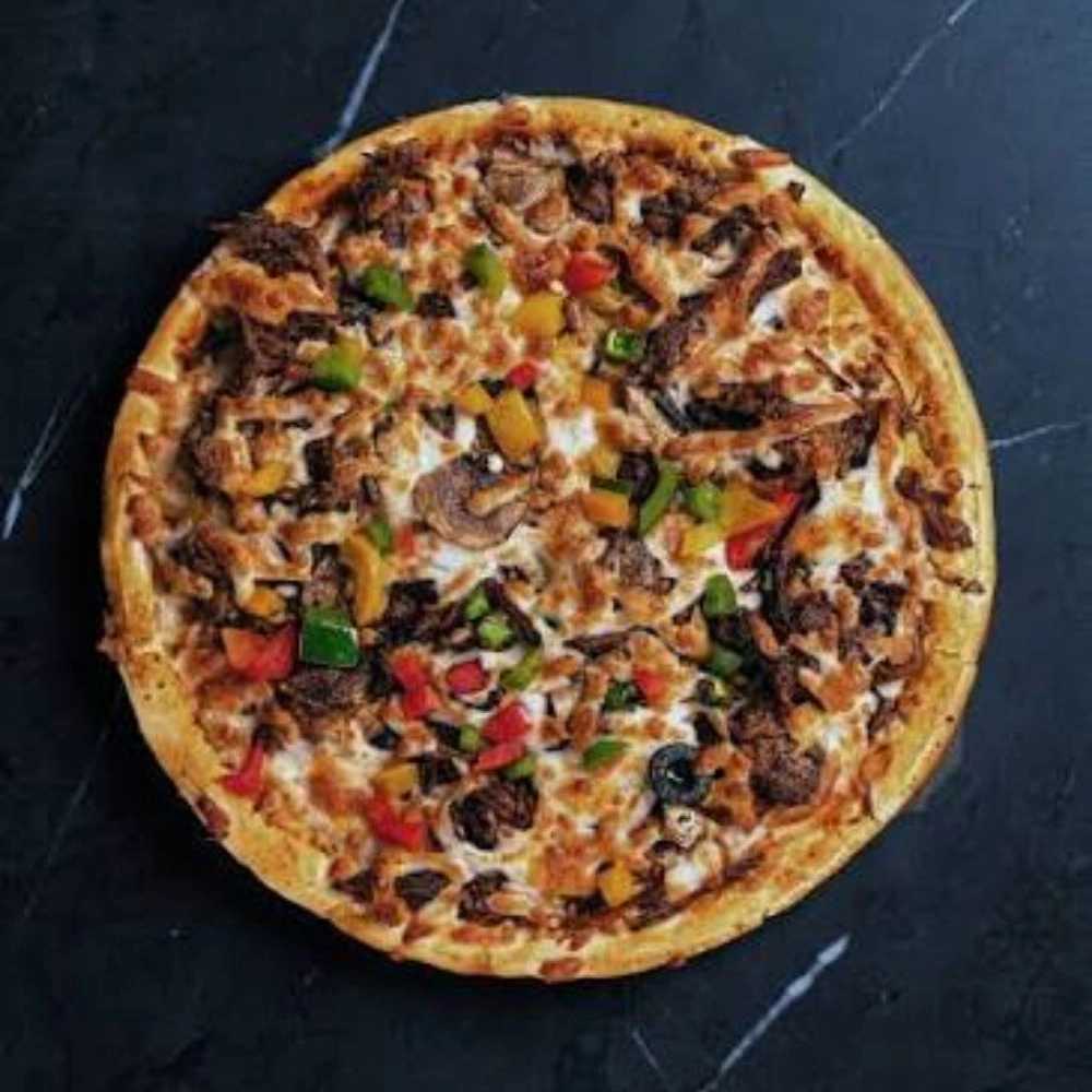 Kızartılmış et pizzası