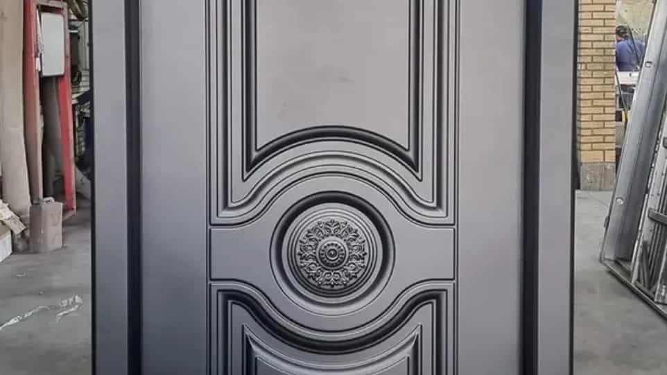 Anti -theft door with intelligent lock in Tehran modern security with modern Iran skeleton