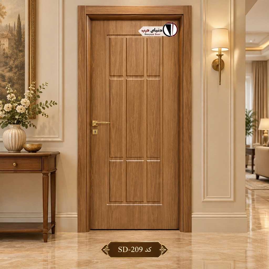 درب ام دی اف روکش طرح چوب