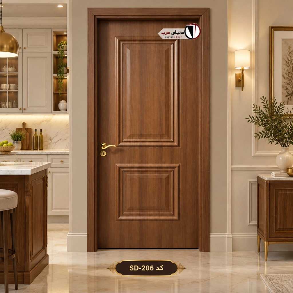 درب کلاسیک زیبا دوقاب