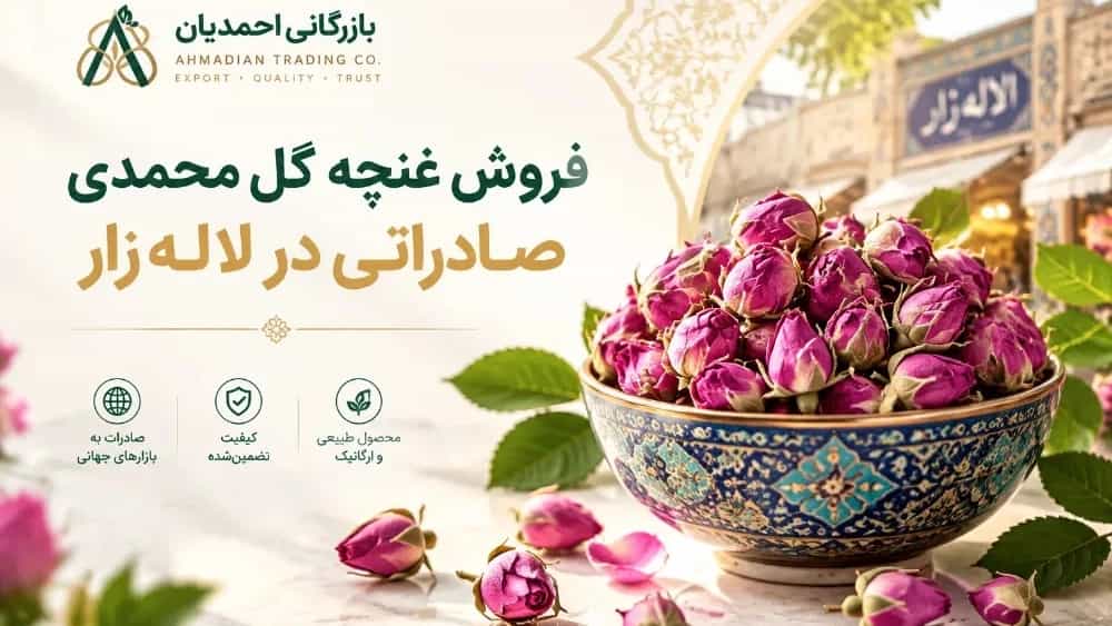 Sale of exported rose buds in Lalezar with Ahmadian Trading