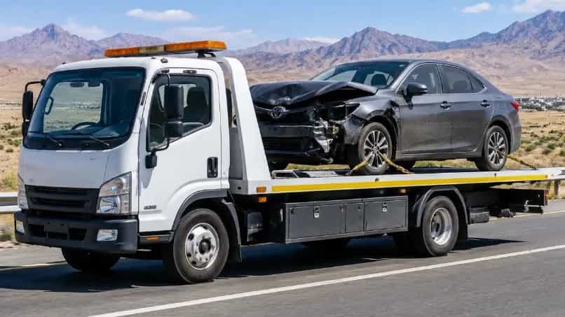 Transporting random cars in the Natanz-Badroud axis with a reliable tow truck