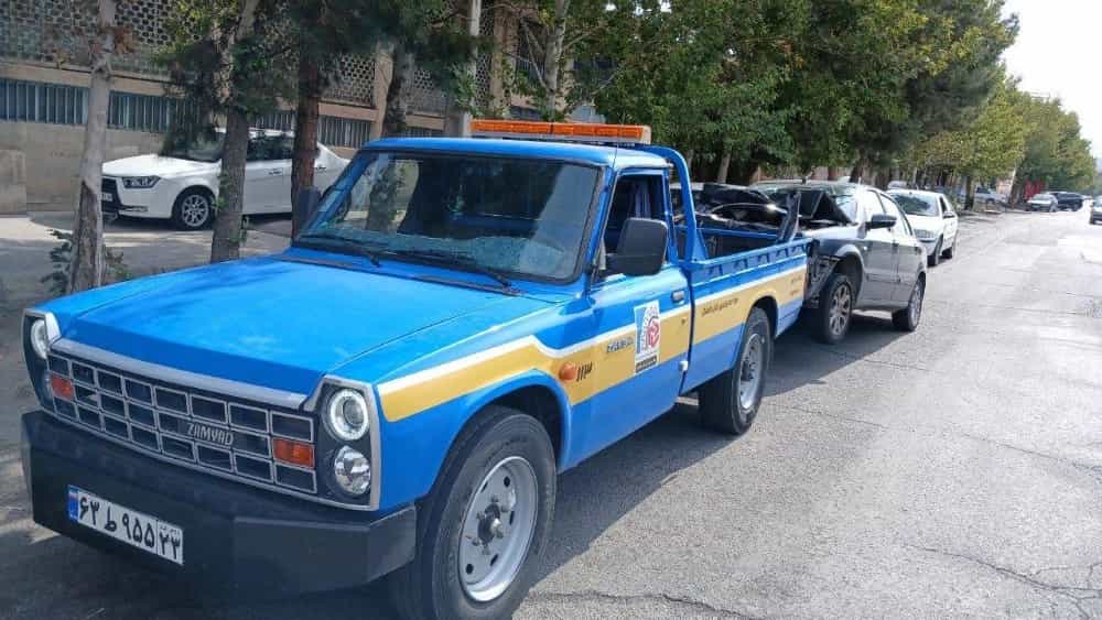 Azad Yolu, Kashan, Natanz'da yolda bırakılan araçların taşınması