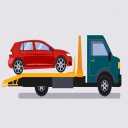 Hamid's towing truck in Haji Abad and Bandar Abbas