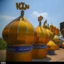 Ahmadi workshop, making domes and garlands in Sari, Mazandaran