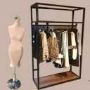 Regal equipment and naked mannequins in Rasht