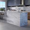 Tehran Mak, implementation and installation of Corian quartz cabinet in Tehran