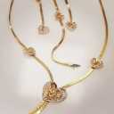 Precious gold, bound necklace and half set in Bakhtegan, Fars