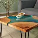 Diamond Resin, production of sofa front table and resin clock in Mashhad