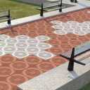 Concrete market of half the world, production of urban furniture and mosaic in Rasht