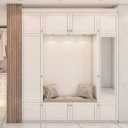 NSO interior decoration, cabinet and MDF wall closet implementation in Babylon, Mazandaran