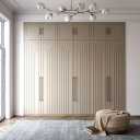 Kohstak pearl cabinet, design and implementation of wall closet and MDF structure in Binab