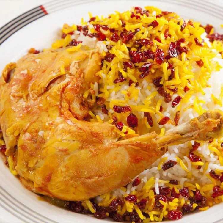 Barberry rice with chicken