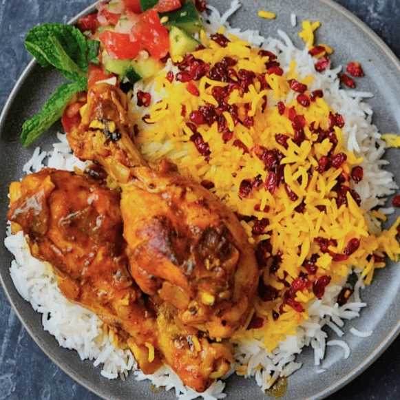 Barberry rice with chicken