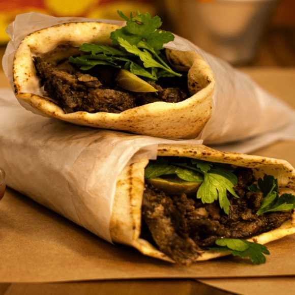 Meat shawarma press