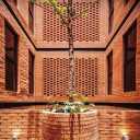 Danak Architecture House, design and implementation of brick facade and building materials in Shahrbabak
