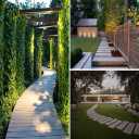 Carpenter, carpentry and landscaping of a villa in Tehran