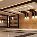 Konaf online Ansari, implementation of false ceiling and wall in Tehran